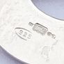 Vintage 925 Silver Scandinavian Necklace In Original Box Image 4