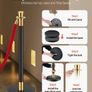 Stanchion Post, 6 Pcs Crowd Control Barrier with 4 Red Velvet Ropes, 5 ft Stainless Steel Black Stanchion Post Queue with Sand Injection Hollow Base for Theater, Party, Wedding, Exhibition Image 5