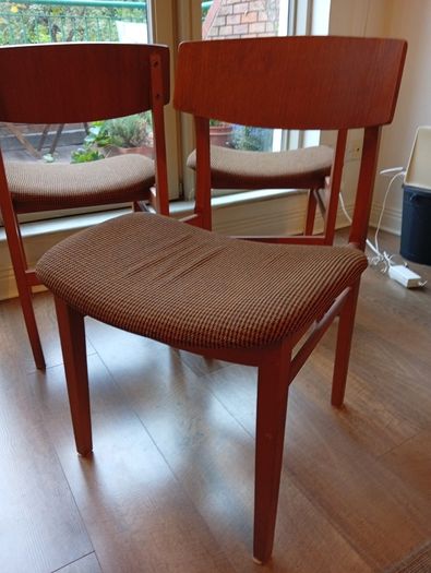 Farstrup Model 210 - Original Danish Mid-Century Teak Dining Chairs X4
