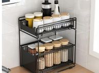 main image for ad BRAND NEW Under The Kitchen Sink Storage Rack Drawer Type Can Be Pushed And Pulled Under The Cabinet Telescopic Double Shelf