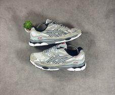 Red And Grey Asics Gel-nyc - Size Uk 9 / Eu 43