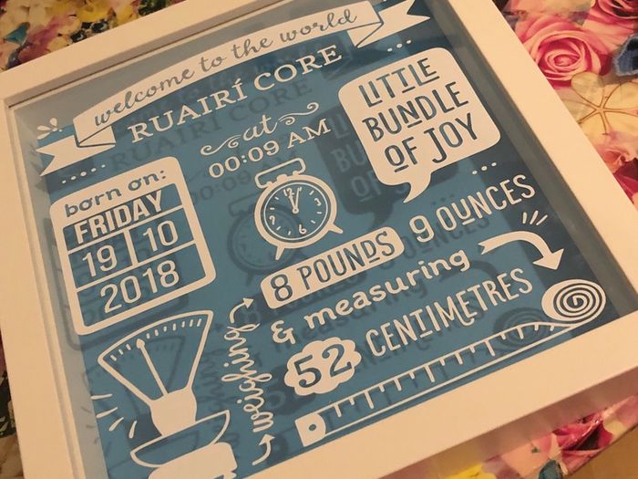 personalised new baby frame