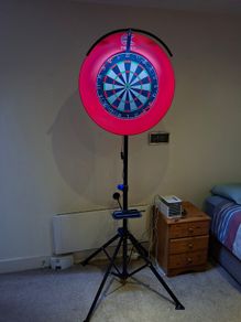Target dart board and stand