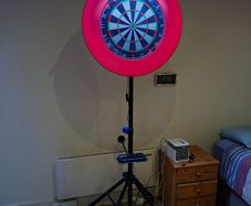 Target dart board and stand