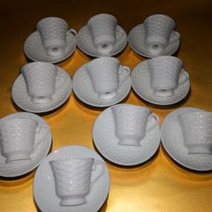 Rare Aynsley Belleek Basketweave set