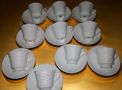 Rare Aynsley Belleek Basketweave set
