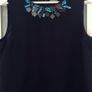 Phase Eight Navy Azul Embellished Neck Line Sz 14UK Image 2