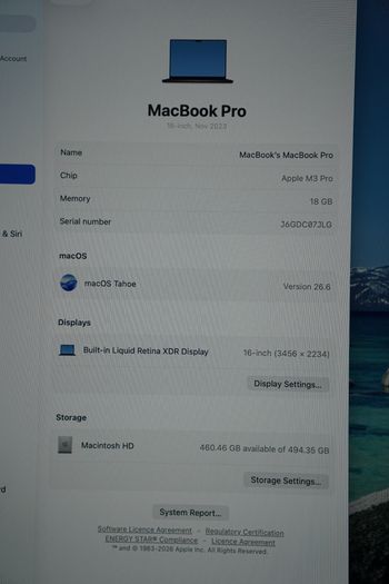 MacBook Pro 16" 2023 M3 Pro | 18GB | 512GB | 100% Battery