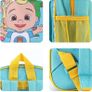 Cocomelon Kids Childrens Premium Backpack School Rucksack Travel Bag Boys Girls with side mesh pocket and front zipped pocket Image 3