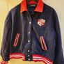 80's University Indigo Joes Navy Wool Varsity Jacket Rare Image 4