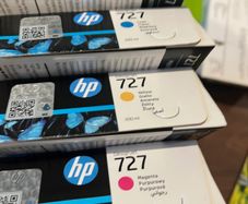 Set of Original HP 727 colour Ink Cartridges