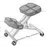 Adjustable ergonomic kneeling stool Image 4