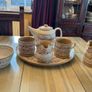 Nicholas Mosse Lavender starter set from Washington creek USA . Tea pot, two mugs , creamer and an oval platter . Pricing the set Image 3