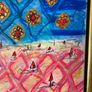 Original Abstract Painting Contemporary Irish Art Eclectic Gold Seascape Image 7