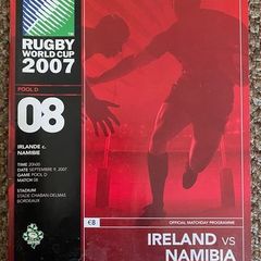 2007 Ireland v Namibia - Rugby World Cup Pool D Programme