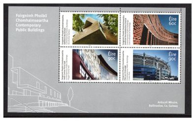 2013 Ireland Contemporary Public Buildings Commiserative Stamps Miniature Sheet Mint Never Hinged (MNH)