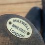 Antique Maxwell Of London Beechwood Boot trees and leather riding boots Image 6