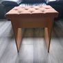 Weighted Vanity Stool with soft cushion seat. In perfect condition Image 2