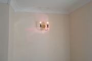 Brass wall light 15e with bulbs 10EURO TO CLEAR