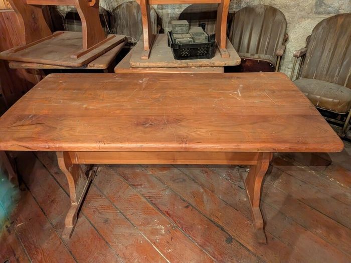 pub and restaurant furniture - hardwood tables and stools and bar stools