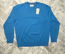 BNWT Bugatti Mens Finest Cotton V-Neck Knitted Jumper Size 2XL