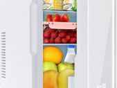 2 in 1 Mini Fridge, 8 Litre Fridge with Cooling and Heating Function, with LED Makeup Mirror, Suitable for Bedroom, Dormitories, Cars, Good Choice for Makeup and Storage of Cosmetics