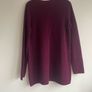 COS burgundy textured top size small Image 4