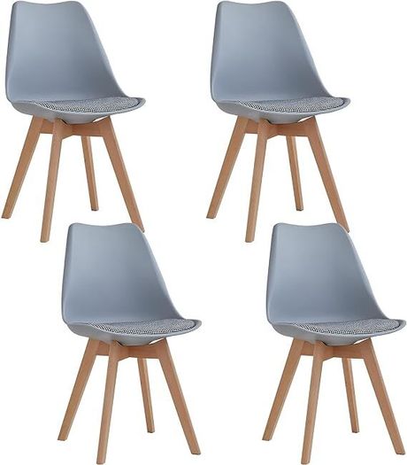 Set of 4 High quality retro styled dining chairs