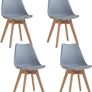 Set of 4 High quality retro styled dining chairs Image 5