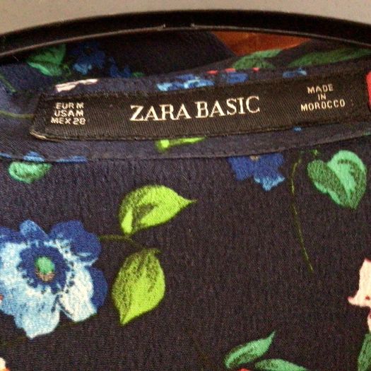 Zara Navy Blue Floral play suit size M 10/12 postage included