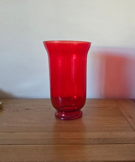 Red vase