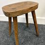Antique hand crafted French stool/ low table Image 2