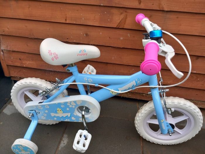 Kids puppy bike size 12 inch wheels