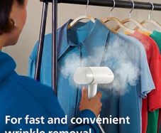 3000 Series Handheld Steamer, Compact and Foldable, 1000W Power, Up to 20g/min Steam, Ready in 30 Seconds, Safe for All Fabrics, No Ironing Board Needed