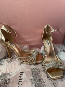Dune London Gold heels