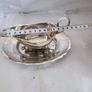 Lovey Silver Plated Greavy 3 Leges Boat With Tray. Image 4