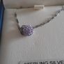 ladies silver chain and pendant Image 9