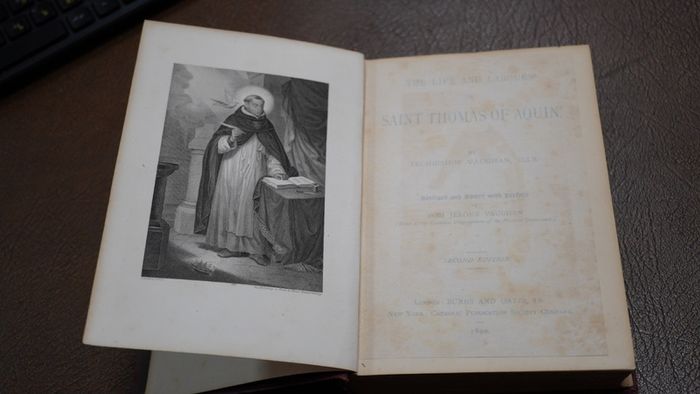 Victorian Book 1890 Life & Labours of Saint Thomas Aquinas