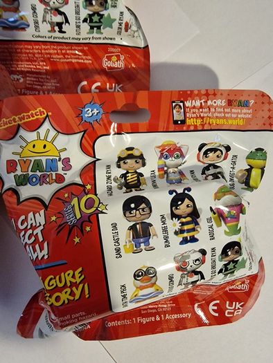 3 x Ryans World Series 10 Mystery Figures Unopened Blind Bags