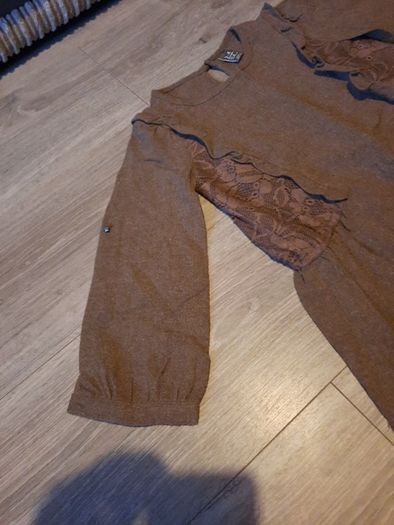 Zara brown girls dress