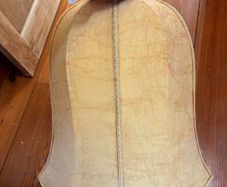 Vintage Bell Shaped Fabric Lampshade in Cream