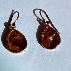 Vintage Abalone Earrings
