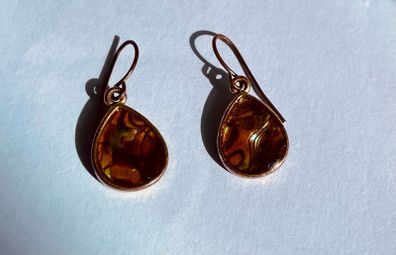 Vintage Abalone Earrings
