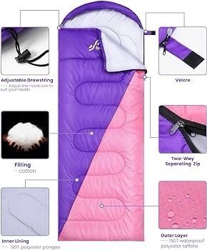 NEW SALE | Sleeping Bag Camping Sleep Bags: Sportneer Warm Sleeping Bags for Single Adults 3-4 Season Waterproof Lightweight Large Ultralight suit for Adult Man Fishing Travel Outdoor