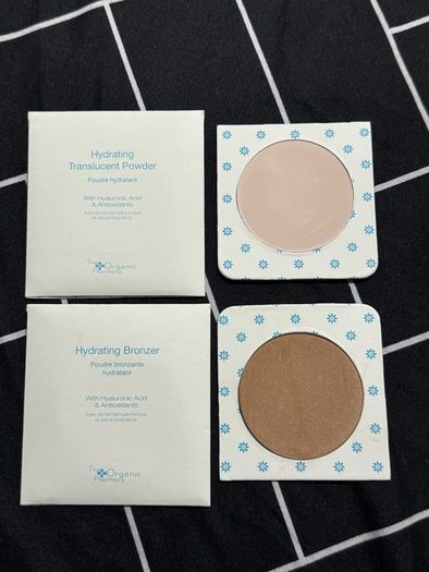 The organic pharmacy full size hydrating translucent powder and hydrating bronzer full size new