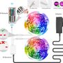 30m Led Strip Lights(2 Rolls of 15m) RGB Music Sync Color Changing, Led Lights with Smart App Control Remote, Led Lights for Bedroom Lighting Flexible Home Decoration Image 2