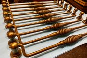 Decorative drawer handles , antique brass 275mm wide