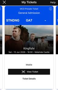 Kingfishr - Malahide Castle 13th June
