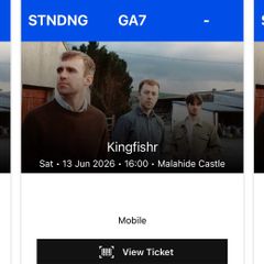Kingfishr - Malahide Castle 13th June