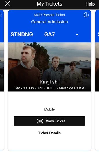 Kingfishr - Malahide Castle 13th June